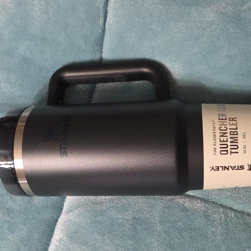 Stanley Black and Silver Travel Mug